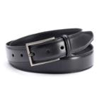 Men's Dockers Feather-edge Stitched Leather Belt, Size: 38, Black