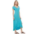 Women's Juicy Couture Embellished Cold-shoulder Maxi Dress, Size: Xs, Blue (navy)