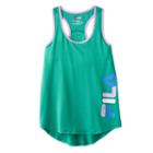 Girls 7-16 Fila Sport&reg; Racerback Tank Top, Girl's, Size: L(14), Med Green