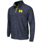 Men's Campus Heritage Michigan Wolverines Action Pass Quarter-zip Pullover, Size: Small, Oxford