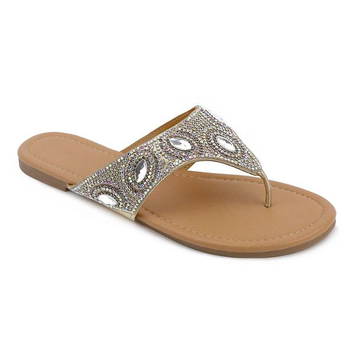 Olivia Miller Yulia Women's Sandals, Girl's, Size: 6, Gold