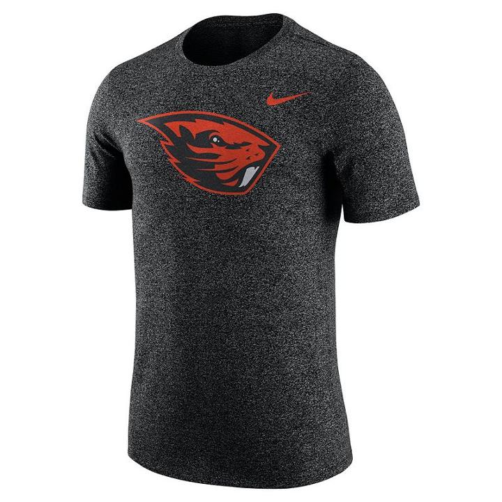 Men's Nike Oregon State Beavers Marled Tee, Size: Xxl, Black