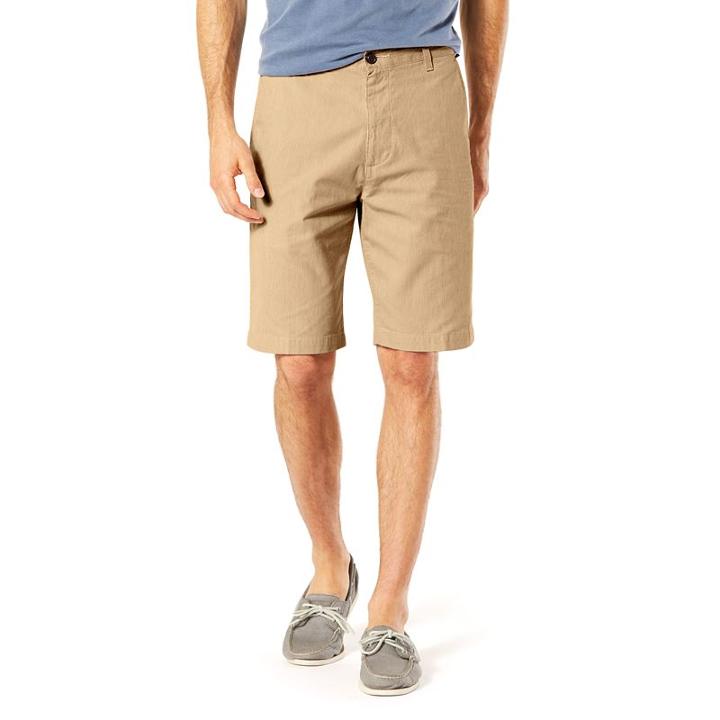 Big & Tall Dockers Classic-fit Perfect Shorts, Men's, Size: 46, Beig/green (beig/khaki)
