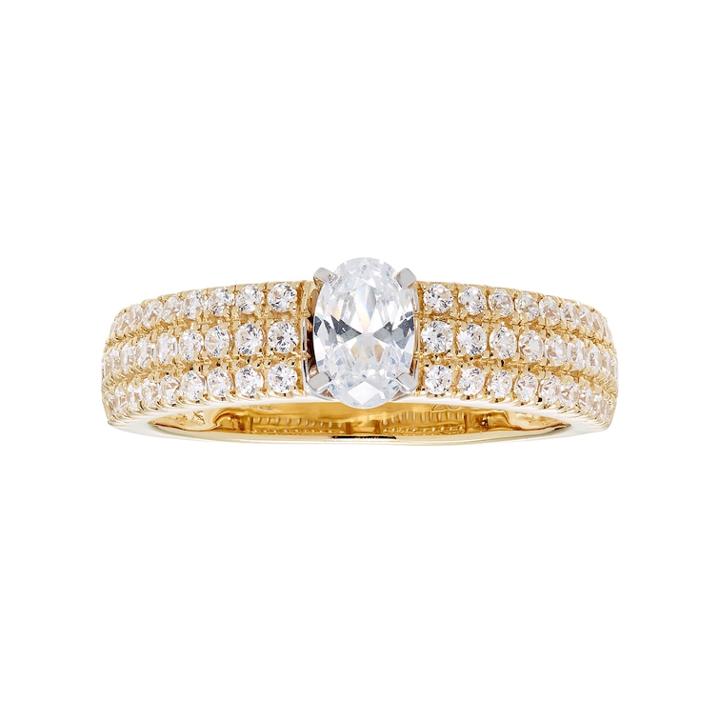 14k Gold 1 Carat T.w. Igl Certified Diamond Oval Engagement Ring, Women's, Size: 9, White