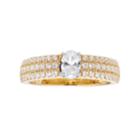 14k Gold 1 Carat T.w. Igl Certified Diamond Oval Engagement Ring, Women's, Size: 9, White