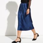 K/lab Pleated Velvet Midi Skirt, Teens, Size: Xs, Light Blue