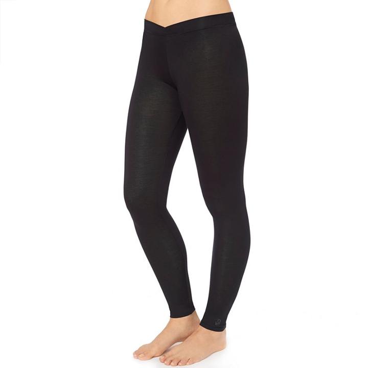 Women's Cuddl Duds Softwear Leggings, Size: Xsml Av/rg, Black