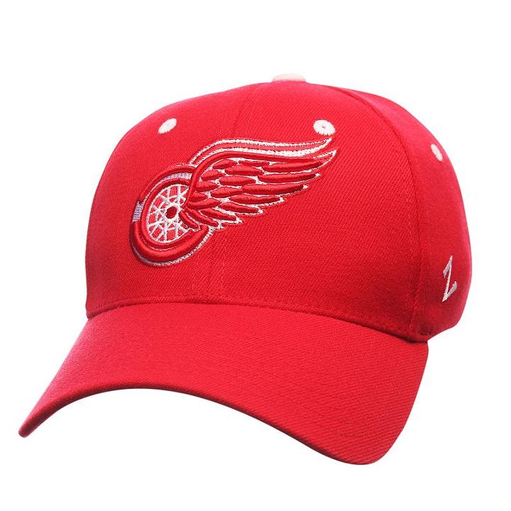 Adult Zephyr Detroit Red Wings Breakaway Stretch Fit Cap, Size: Xs