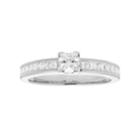 14k Gold Princess Cut 1 Carat T.w. Igl Certified Diamond Engagement Ring, Women's, Size: 10, White