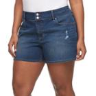 Plus Size Apt. 9&reg; Modern Fit Jean Shorts, Women's, Size: 22 W, Med Blue
