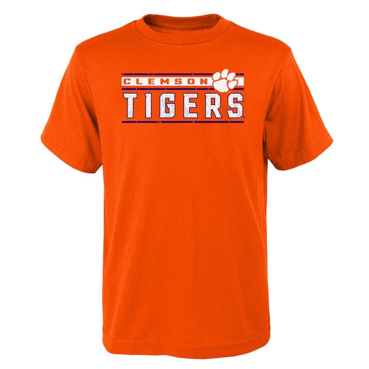 Boys' 4-18 Clemson Tigers Regeneration Tee, Size: 8-10, Orange