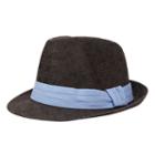 Haggar Glenn Plaid Straw Fedora - Men, Size: L/xl, White Oth