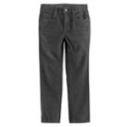 Boys 4-7x Sonoma Goods For Life&trade; Stretch Corduroy Pants, Size: 7, Dark Grey