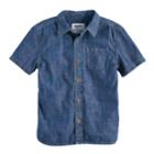 Boys 4-7x Sonoma Goods For Life&trade; Chambray Button Down Shirt, Size: 7x, Blue