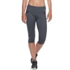 Women's Fila Sport&reg; Mesh Inset Capri Leggings, Size: Medium, Grey