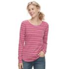 Women's Sonoma Goods For Life&trade; Essential Crewneck Tee, Size: Medium, Pink