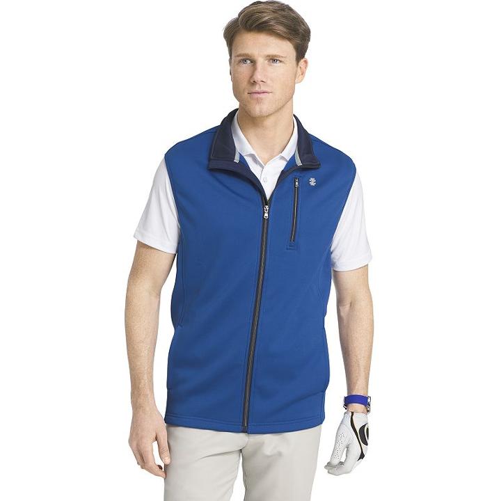 Men's Izod Spectator Classic-fit Fleece Vest, Size: Small, Blue (navy)