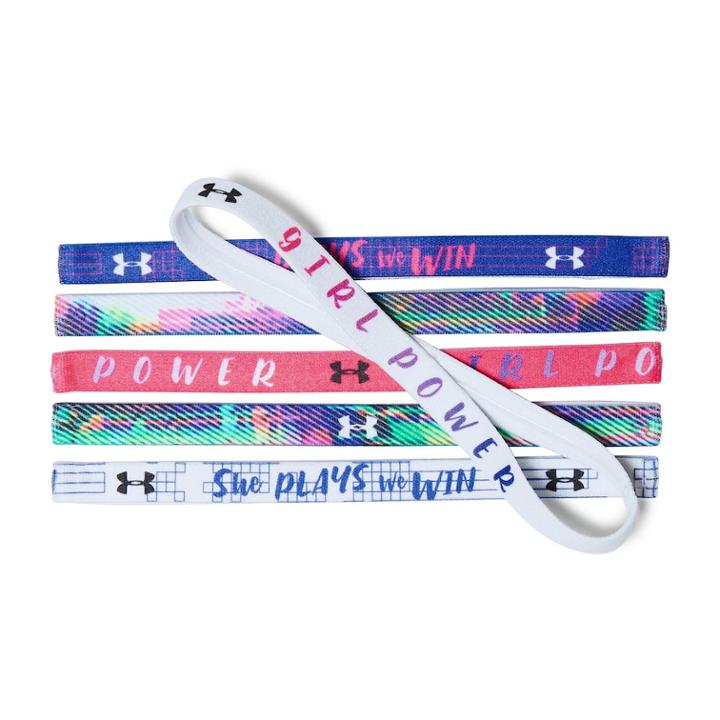 Girls 4-16 Under Armour 6-pk. Girl Boss Logo Mini Headbands, Med Blue
