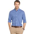 Big & Tall Izod Sport Flex Plaid Button-down Shirt, Men's, Size: L Tall, Light Blue