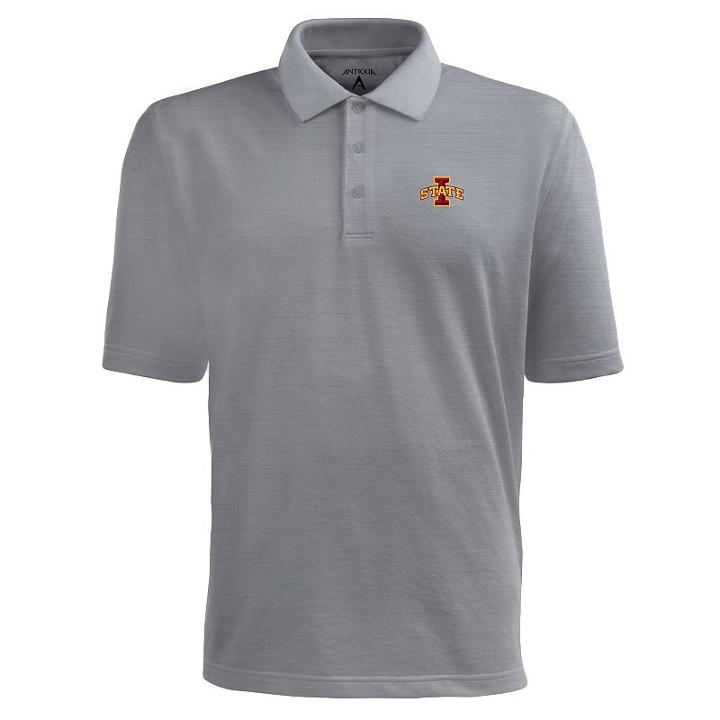 Men's Iowa State Cyclones Pique Xtra Lite Polo, Size: Xl, Grey