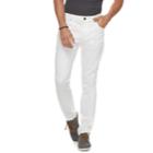 Men's Marc Anthony Luxury Slim-fit Straight Stretch Denim Pants, Size: 36x30, White