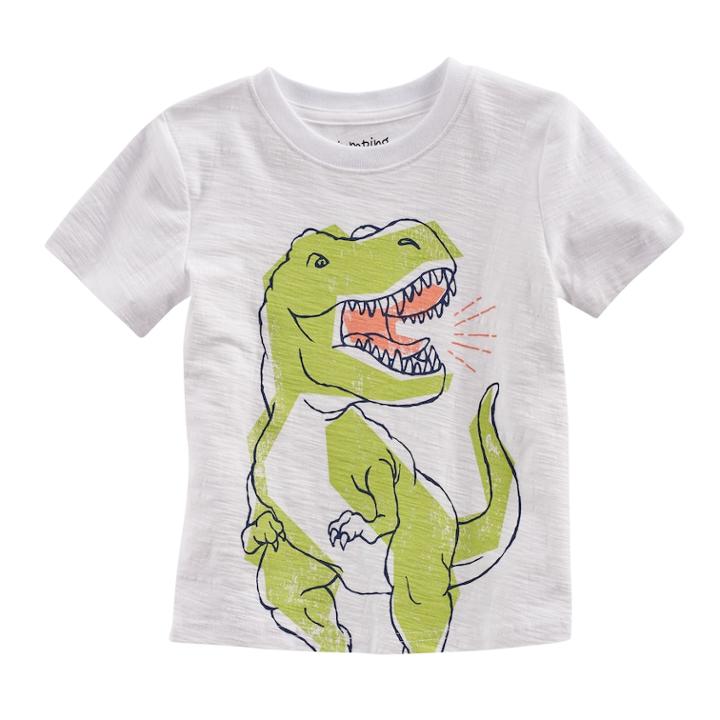 Toddler Boy Jumping Beans&reg; Slubbed Graphic Tee, Size: 3t, White
