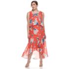 Plus Size Chaya High-low Maxi Dress, Women's, Size: 14 W, Brt Orange