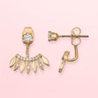 Lc Lauren Conrad Front-back Earrings, Women's, Gold Tone