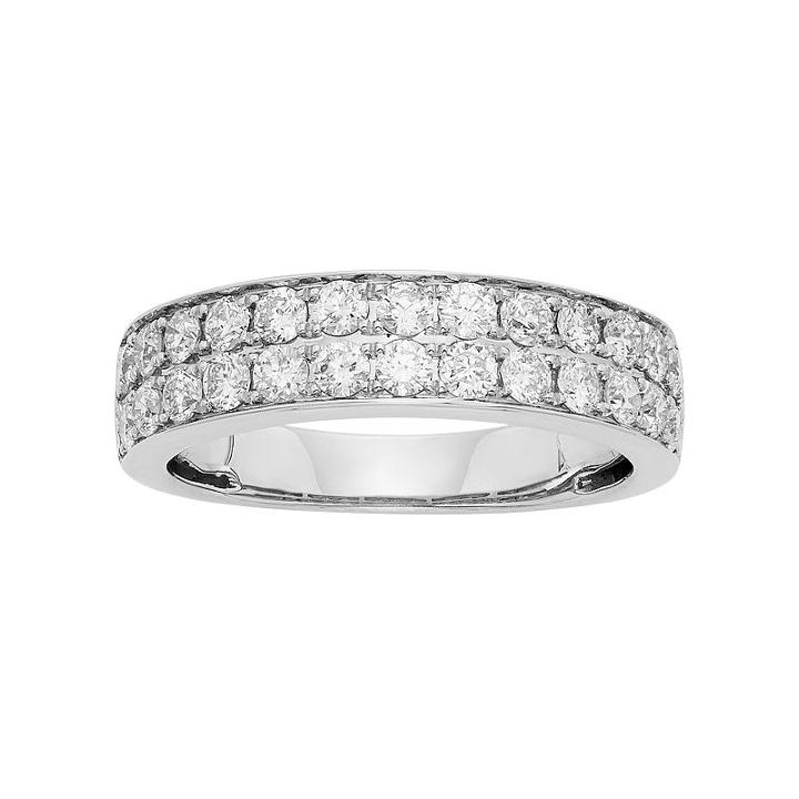 1 Carat T.w. Igl Certified Diamond 14k Gold Wedding Ring, Women's, Size: 10, White