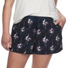 Juniors' Plus Size Mudd&reg; Peached Shorts, Teens, Size: 2xl, Grey (charcoal)