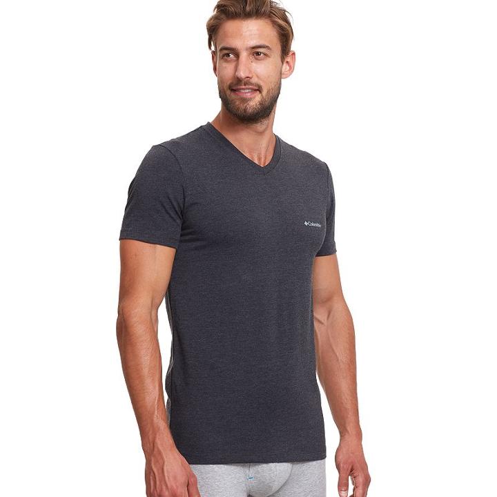 Men's Columbia 2-pack Omni-wick Stretch Performance V-neck Tee, Size: Xxl, Black