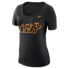 Women's Nike Tennessee Volunteers Local Elements Tee, Size: Medium, Black