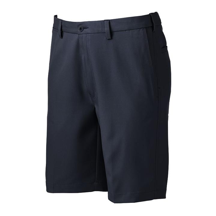 Men's Haggar Cool 18&reg; Pro Classic-fit Expandable-waist Stretch Performance Shorts, Size: 34, Blue (navy)