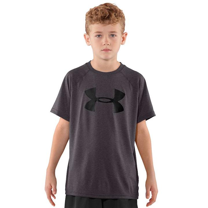 Boys 8-20 Under Armour Tech Logo Tee, Boy's, Size: Large, Grey Other