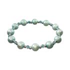 Sterling Silver Dyed Freshwater Cultured Pearl Stretch Bracelet, Women's, Blue
