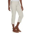 Women's Apt. 9&reg; Torie Straight-leg Capri Pants, Size: 8, Light Grey