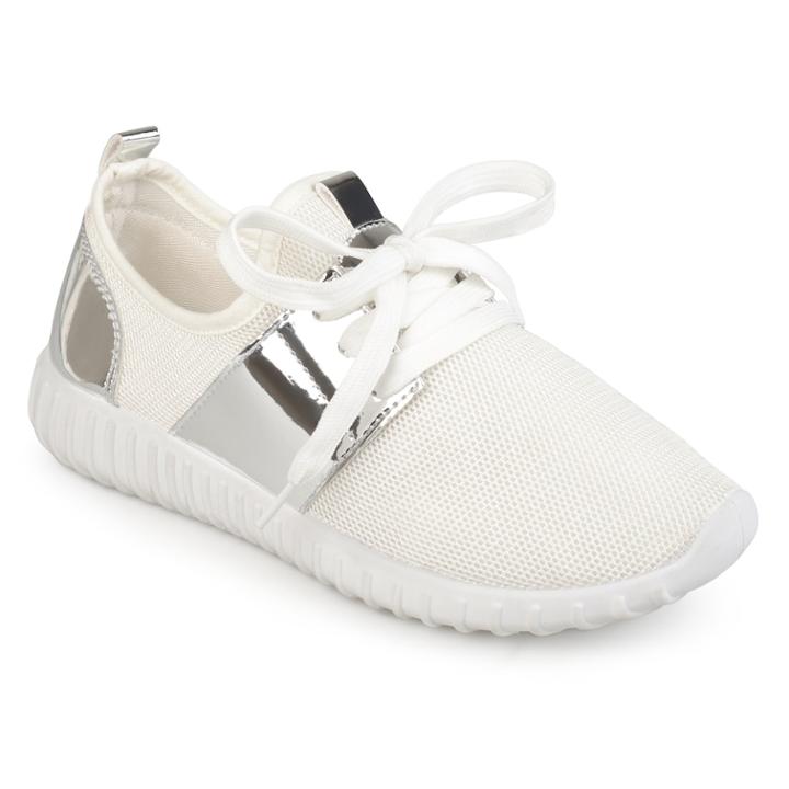 Journee Collection Jepson Women's Sneakers, Size: Medium (8.5), Silver