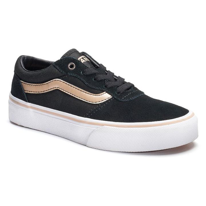 Vans Milton Girls' Skate Shoes, Girl's, Size: Medium (4), Med Beige