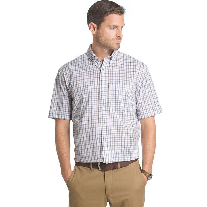 Big & Tall Arrow Coastal Cove Classic-fit Plaid Button-down Shirt, Men's, Size: 3xl Tall, Med Blue