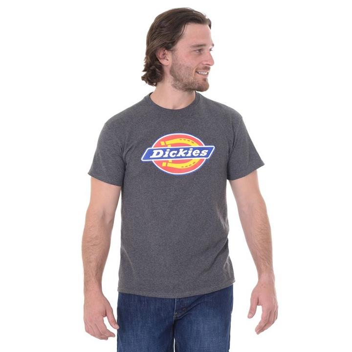 Big & Tall Dickies Logo Tee, Men's, Size: 3xb, Dark Grey