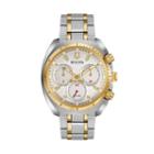 Bulova Men's Curv Two Tone Stainless Steel Chronograph Watch - 98a157, Multicolor