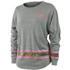 Women's Realtree Dream Oversized Long Sleeve Tee, Size: Small, Black