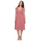 Maternity A:glow Nursing Faux-wrap Dress, Women's, Size: L-mat, Med Red