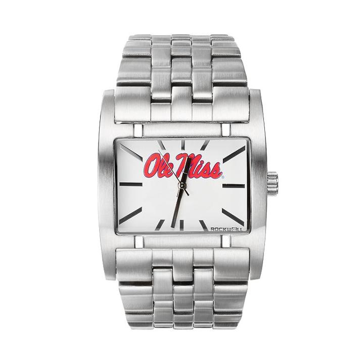 Rockwell Ole Miss Rebels Apostle Stainless Steel Watch - Men, Silver