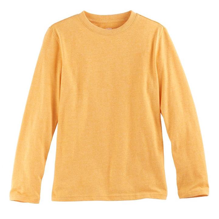 Boys 8-20 Urban Pipeline Heathered Crew Tee, Size: Medium, Gold