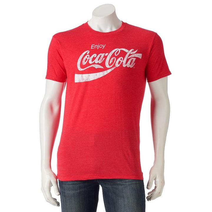 Men's Coca-cola Tee, Size: Xl, Med Red