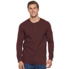 Big & Tall Men's Sonoma Goods For Life&trade; Modern-fit Flexwear Henley, Size: 3xl Tall, Brown