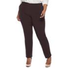 Plus Size Napa Valley Pull-on Pants, Women's, Size: 22 W, Brown