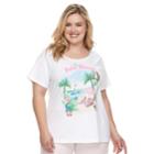 Plus Size Croft & Barrow&reg; Scoopneck Tee, Women's, Size: 1xl, White