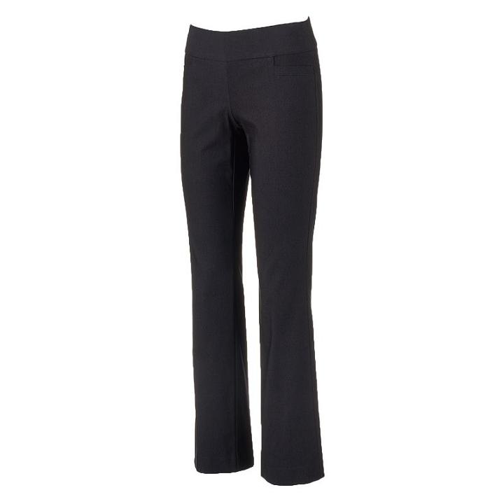 Women's Apt. 9&reg; Millennium Bootcut Dress Pants, Size: 10, Med Grey